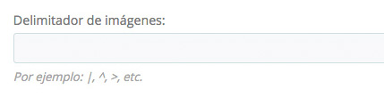 Delimitadores de Categorías e Imágenes